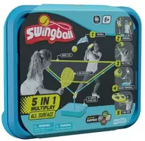 Usorteret Svingbolas 5 viename – uodeginis kamuolys + tenisas su kartimi + tinklinis + futbolas + disko metimas