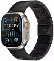 „Just Mobile“ anglies pluošto laikrodžio dirželis, skirtas „Apple Watch 42/44/45/49 mm“ – elegantiškas ir patvarus su moderniu magnetiniu užsegimu