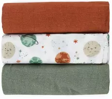 Petite&Mars Mousse - bambukinės sauskelnės, 3 vnt. rinkinys | Celestial Planets