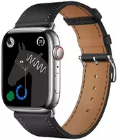 „Apple Watch“ dirželis Forcell F-Design FA20 skylučių dirbtinės odos 42/44/45/49 mm, juodas
