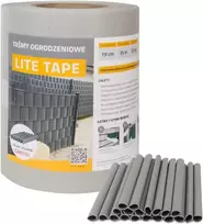THERMOPLAST Tvoros juosta LITE 19cmx35m, šviesiai pilka, polipropilenas, 450 gr./m²