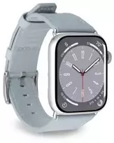 PURO PUAW40ECLASSICLBLUE, Laikrodžio dirželis, Apple, Apple Watch, Oda, Metalas, Sidabras