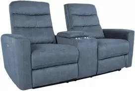 Home4You Sofa-reglaineris GASTON 2 vietų Mėlyna