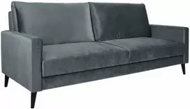 Home4You Sofa-lova ANNA su daiktadėže Pilkas aksomas