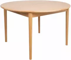 Fotelis Home4You Valgomojo stalas TROYES D100+32xH75cm, ąžuolinis