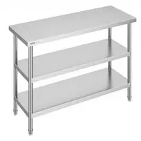 Vevor Nerūdijančio plieno virtuvinis stalas 45x121 cm