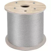 Vevor 6.4 mm nerūdijančiojo plieno trosas 61 m 7x19
