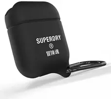 Dėklas SuperDry AirPods Cover Atsparus vandeniui juoda |juodas 41692