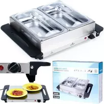 Kaitlentė Home Styling Collection Excellent Electricks Elektrinis Maisto Šildytuvas 200W Nerūdijančio Plieno