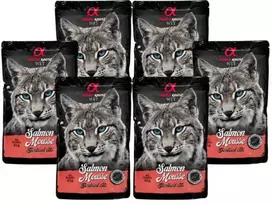 ALPHA SPIRIT WET putėsiai sterilizuotoms katėms su lašiša 85g 6vnt