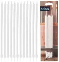 Party Deco Orion Gimtadienio žvakutės 12 vnt. 14,5 cm baltos
