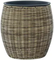 Home4You Gėlių vazonas WICKER D30xH30cm, šviesiai ruda