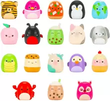 SQUISHMALLOWS CLIP-A-LONGS Herojai-siurprizai, 3 vnt., 2,5 cm