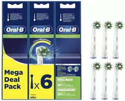 Oral-B Pro CrossAction Refill (6 pcs) | Electric dantų šepetėlis galvutės | Baltas