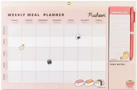 ERIK Pusheen Sushi Roll magnetic meal planner