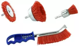 Tivoly Nylon Drill Set 3 pc, 80 Grit, 1/4" HEX + Ergo Handle