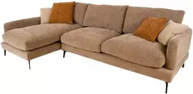 Home4You Kampinė sofa DAISY LC, smėlio spalvos