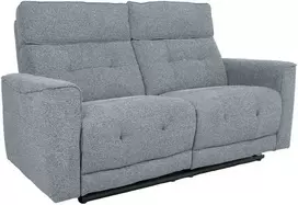 Home4You Sofa BOSCO Dvietė Elektrinis Reglaineris, Melsvai Pilka