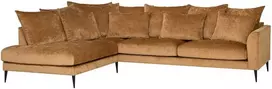 Home4You Kampinė sofa LARTES KK, ruda
