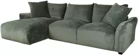 Home4You Kampinė sofa DIVI Kairinis kampas, Mėtinė žalia