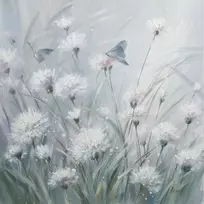 Home4You Aliejiniu dažu piešinys 60x60 cm, kiaulpiene