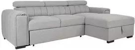 Home4You Kampinė sofa-lova ODELIA RC Pilka