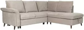 Home4You Kampinė sofa-lova LINDY RC Šviesiai ruda