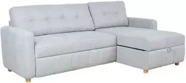Home4You Kampinė sofa-lova WAIOLA Pilka