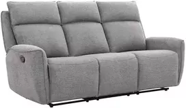 Home4You Sofa-reglaineris MAREN 3-vietų Pilka
