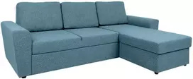 Home4You Kampinė sofa lova INGMAR, šviesiai mėlyna