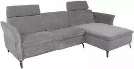 Home4You Kampinė sofa DAYTON RC, elektrinis atlošas, šviesiai pilka