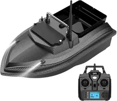 Nuotoliniu būdu valdomas masalo laivas - Flytec V060 12000mAh, 2kg Masalo Talpa, 500m Nuotolis, Juodas