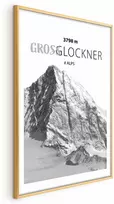 Artgeist Plakatas - Majestic mountain peak Glosslockner mountain crown mountain landscape