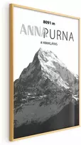 Artgeist Plakatas - Majestic mountain peak Annapurna mountain crown mountain landscape