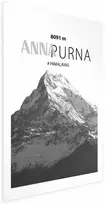 Artgeist Plakatas - Majestic mountain peak Annapurna mountain crown mountain landscape