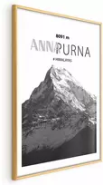 Artgeist Plakatas - Majestic mountain peak Annapurna mountain crown mountain landscape