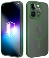 Dėklas 3MK Misty MagCase do Apple iPhone 14 Pro žalia