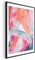 Artgeist Plakatas - Rožinė Palette - vibrant shades of pink, oranžinis, and žalias on canvas