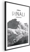 Artgeist Plakatas - Majestic mountain peak Denali mountain crown mountain landscape