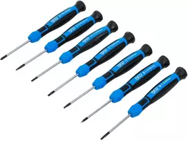 Bgs Technic Tiksliųjų atsuktuvų rinkinys | PH00 - PH0 / slot SL 2.5 - 3.0 mm / T8 - T9 - T10 | 7 vnt (4881)