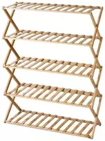 Home Styling Collection 5-tier shoe rack RONIV, 67 x 25 x 87 cm, bamboo