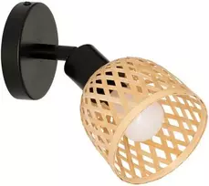 Atmosphera Lamp Sieninis šviestuvas LIO su gaubtu, pagamintas iš pinto bambuko, Ø 10 cm