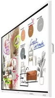 Monitorius SAMSUNG FLIP PRO DIGITAL FLIPBOARD, WM75F-X, 75" UHD, FRONT (USB-C PD 65W, USB SOC, USB HUB) REAR (HDMI IN/OUT, TOUCH OUT, USB 3.0, LAN, AUDIO, OPS), WIFI WPA2 ENTERPRISE, BLUETOOTH, RS-232, TIZEN 9 (8GB RAM/64GB STORAGE) SOC, SPEAKERS (4X10W), 400X400 VESA, Baltas GRAY