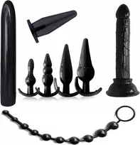 Analinių kištukų ir dildo rinkinys
