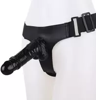Varpos imitatorius Strap On, juoda