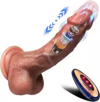 Tikroviškas dildo su nuotolinio valdymo pulteliu