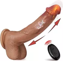 Tikroviškas dildo su nuotolinio valdymo pulteliu