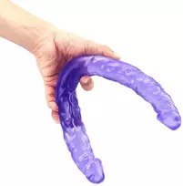 Dvipusis dildo, violetinis