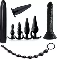 Analinių kištukų ir dildo rinkinys