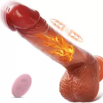 Tikroviškas dildo su nuotolinio valdymo pulteliu